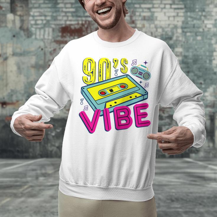 90's Vibe Retro Style Cassette Tape Nostalgia 1990s Party Premium Tri-Blend Unisex Sweatshirt