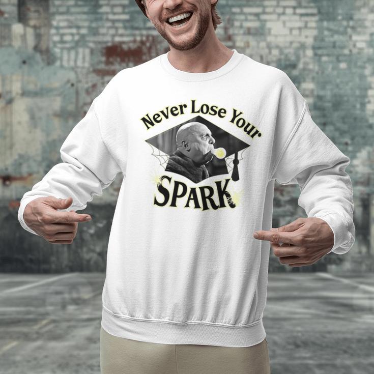 The Addams Family TV Series – Uncle Fester Graduation Spark Premium Unisex Sweatshirt