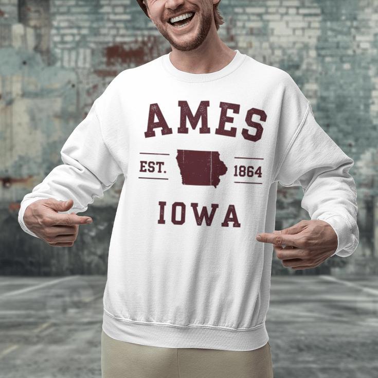 Ames Iowa Est 1864 Nostalgia Premium Tri-Blend Unisex Sweatshirt