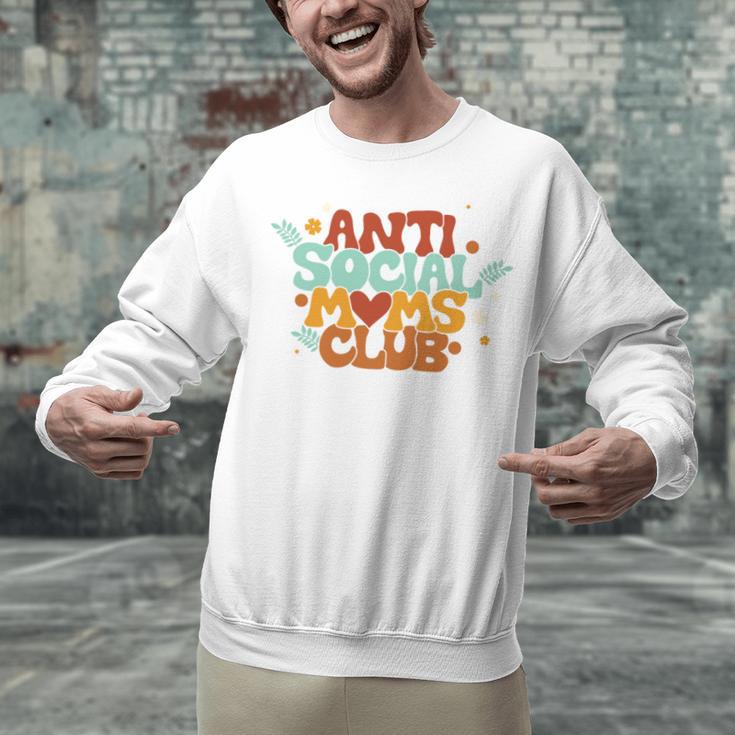 Antisocial Moms Club Introvert Mom Mothers Introverted Retro Unisex Sweatshirt Antisocial Moms Club Introvert Mom Mothers Introverted Retro Unisex Sweatshirt