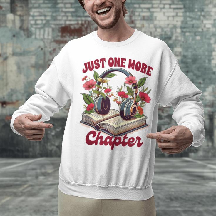 Audiobook Lover Bookish Headphones Just One More Chapter Unisex Sweatshirt Audiobook Lover Bookish Headphones Just One More Chapter Unisex Sweatshirt