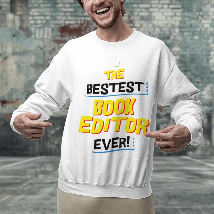 Best Book Editor Job Occupation Premium Tri-Blend Unisex Sweatshirt