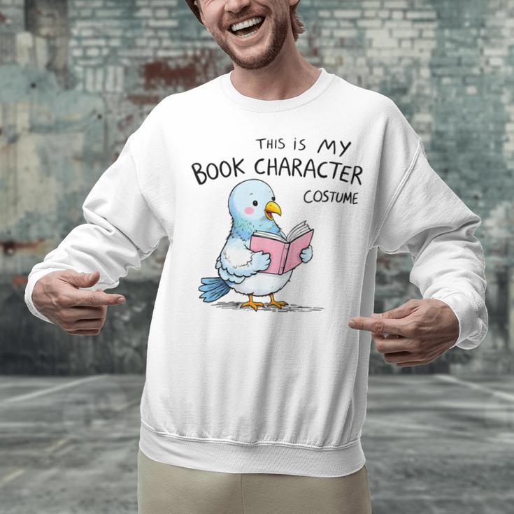 This Is My Book Character Costume I Pigeon Reading Tee Unisex Sweatshirt