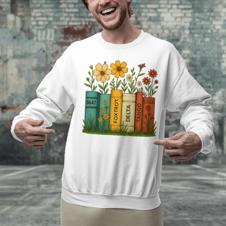 Book Flower 8647 Foxtrots Deltas Tangos Unisex Sweatshirt