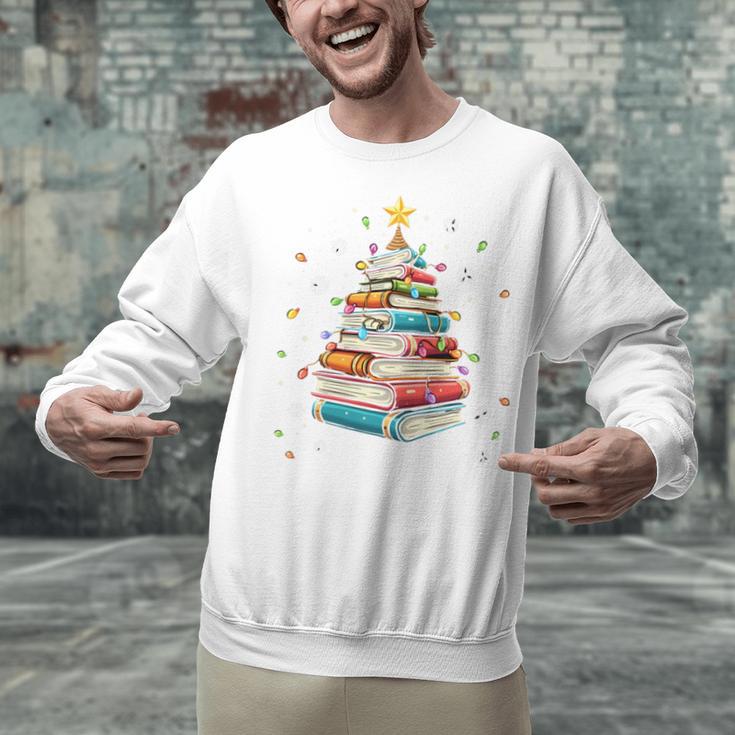 All Booked For Christmas Book Christmas Book Lover Librarian Unisex Sweatshirt
