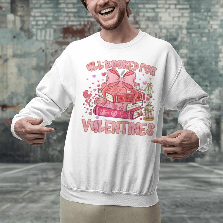 All Booked For Valentines Book Lovers Teacher Kid Valentines Unisex Sweatshirt