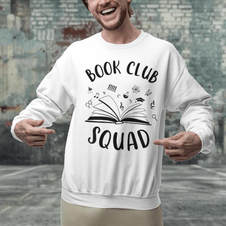 Books Club Squad Reading Book Lover Book Minimalist Team Tee Unisex Sweatshirt