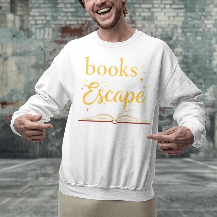 Books Are My Escape Simple Reading Quote Unisex Sweatshirt