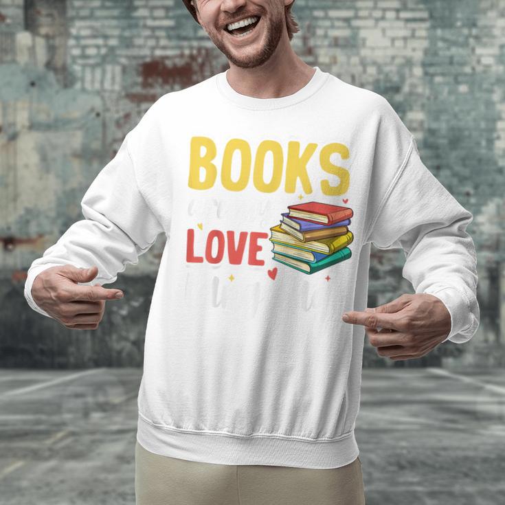 Books Are My Love Language Stack Unisex Sweatshirt