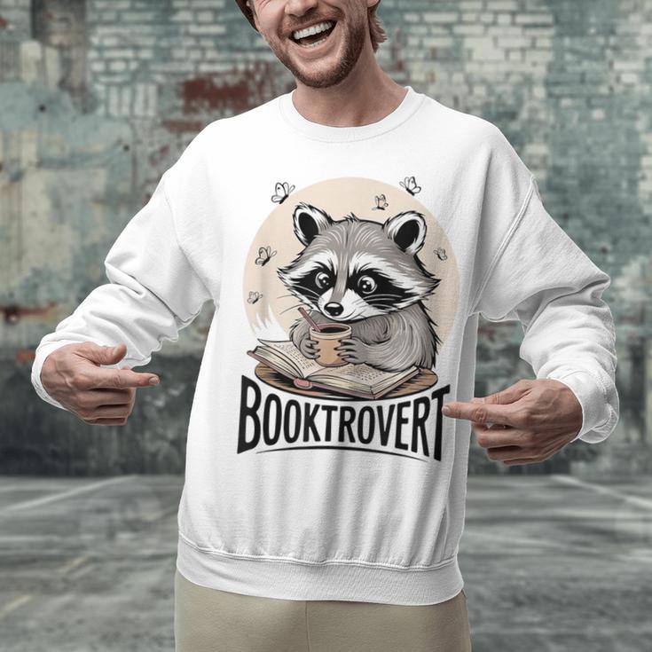 Booktrovert Raccoon Reading And Coffee For Book Lover Unisex Sweatshirt Booktrovert Raccoon Reading And Coffee For Book Lover Unisex Sweatshirt