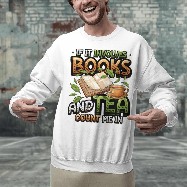 Bookworm If It Involves Books And Tea Lover Reading Premium Tri-Blend Unisex Sweatshirt