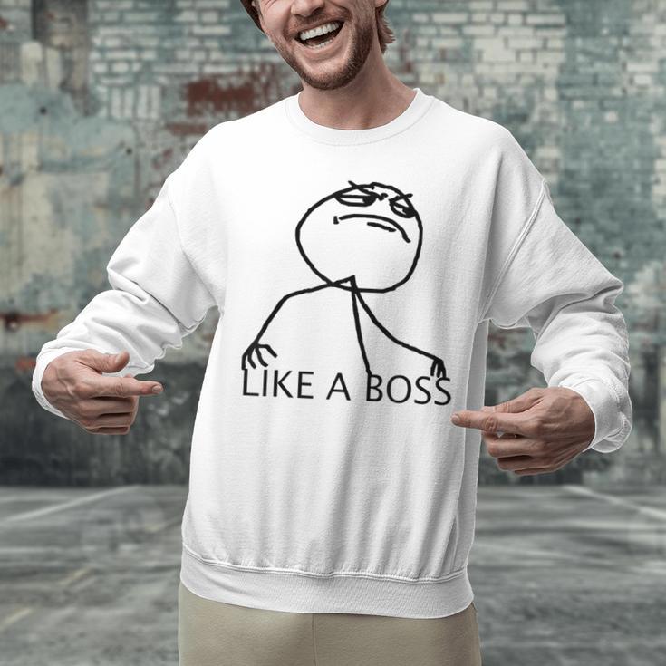 Like A Boss Rage Comic Meme Classic Internet Nostalgia Tee Unisex Sweatshirt Like A Boss Rage Comic Meme Classic Internet Nostalgia Tee Unisex Sweatshirt