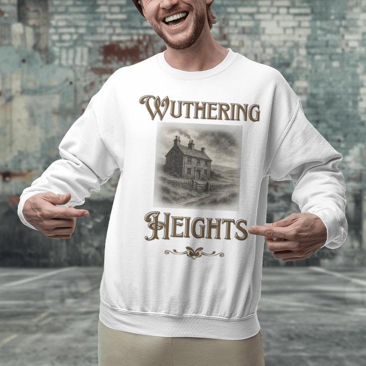 Bronte Novel Wuthering Heights Moorland Gothic Book Cover Unisex Sweatshirt