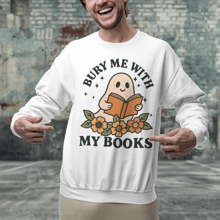 Bury Me With My Books Ghost Tee Unisex Sweatshirt