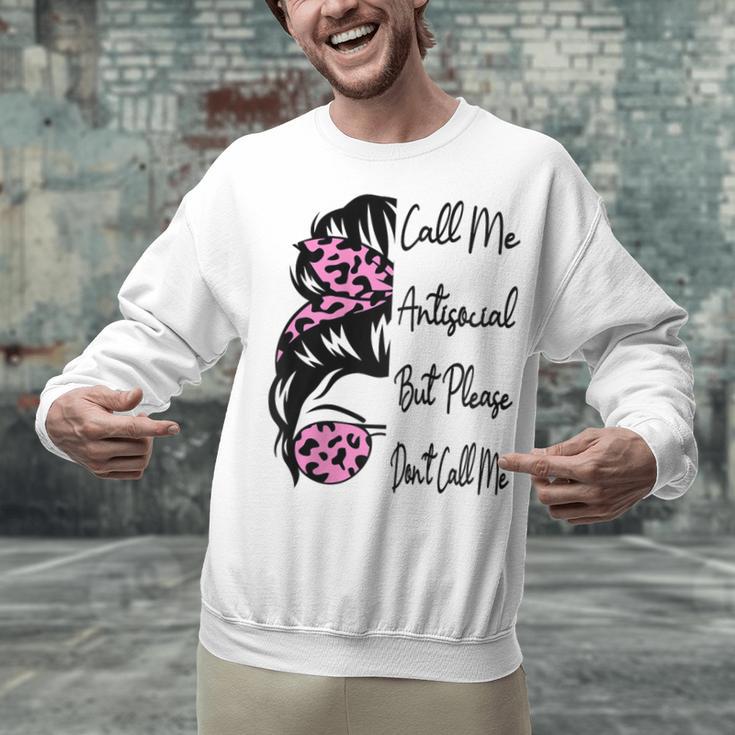 Call Me Antisocial But Please Don't Call Me Introvert Raglan Baseball Tee Unisex Sweatshirt Call Me Antisocial But Please Don't Call Me Introvert Raglan Baseball Tee Unisex Sweatshirt
