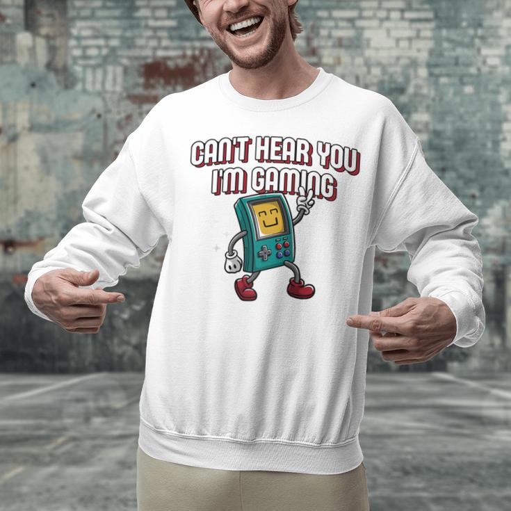Cant Hear You Im Gaming Introvert Gamer Antisocial Raglan Baseball Tee Unisex Sweatshirt