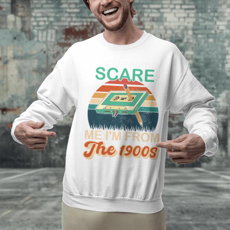 You Can't Scare Me I'm From The 1900s Retro Vintage Premium Tri-Blend Unisex Sweatshirt