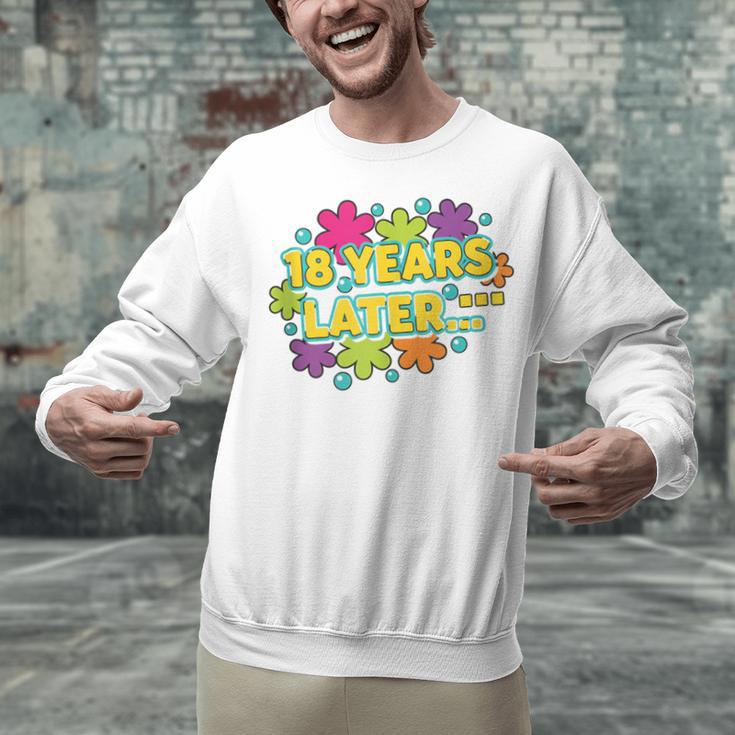 Cartoons Retro 18 Years Later Groovy Pop Art Nostalgia Unisex Sweatshirt
