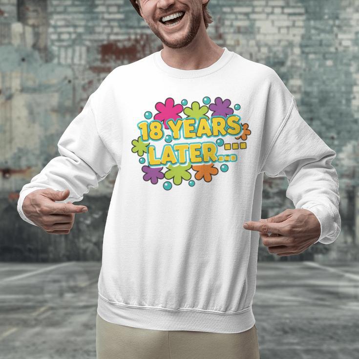 Cartoons Retro 18 Years Later Groovy Pop Art Nostalgia Unisex Sweatshirt