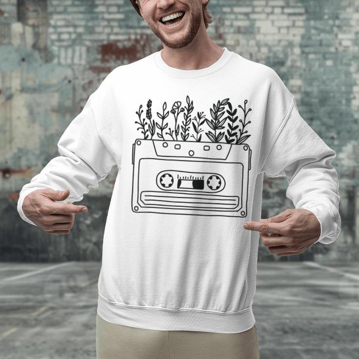 Cassette Tee 80s 90s Retro Party Costume Nostalgia Cassette Unisex Sweatshirt
