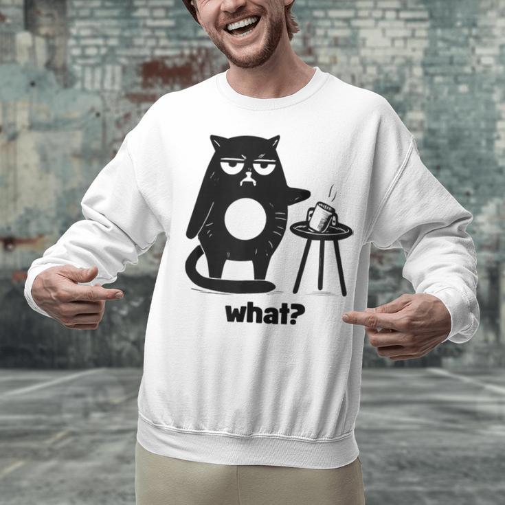 Cat What Humor Introvert Anti-Social Unisex Sweatshirt Cat What Humor Introvert Anti-Social Unisex Sweatshirt