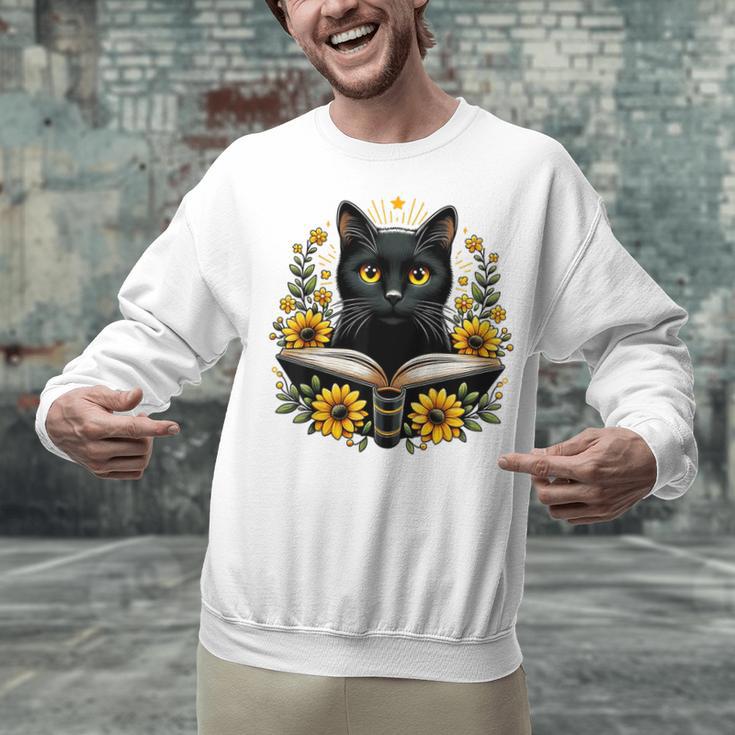 Cat For Women Book Lover Cute Cat And Book Unisex Sweatshirt Cat For Women Book Lover Cute Cat And Book Unisex Sweatshirt
