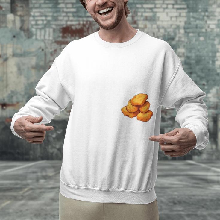 Chicken Nugget Saying Introvert Nuggie Foodie Food Unisex Sweatshirt Chicken Nugget Saying Introvert Nuggie Foodie Food Unisex Sweatshirt