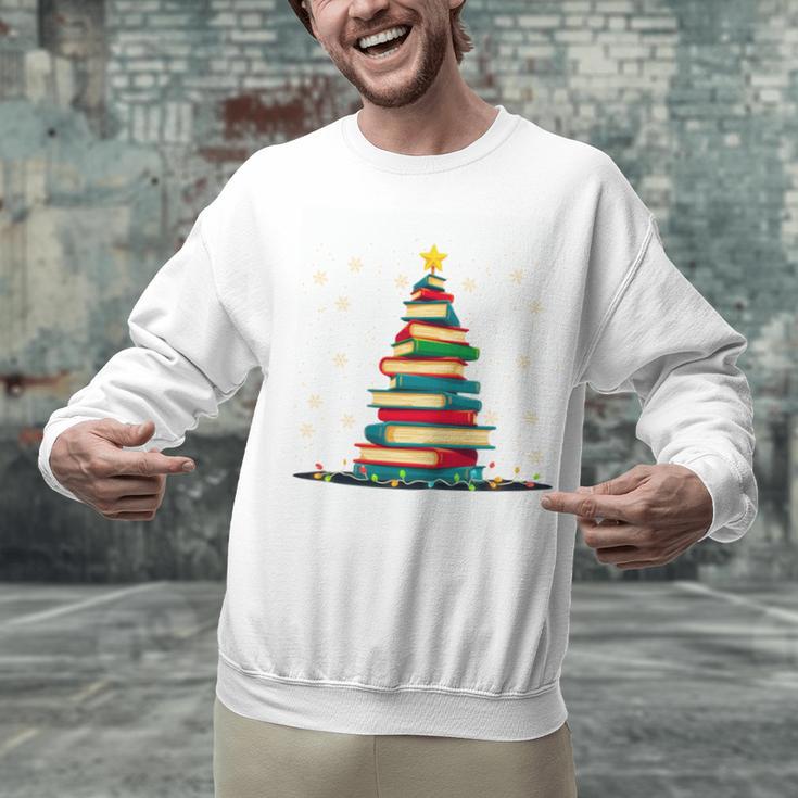 Christmas Tree Of Books Holiday Unisex Sweatshirt