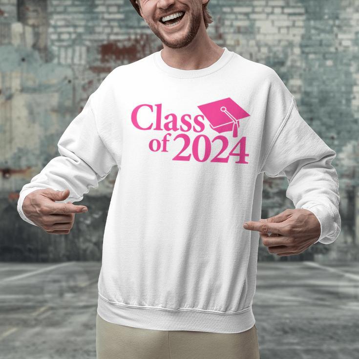 Class Of 2024 Pink For Girls And Women Graduation Unisex Sweatshirt