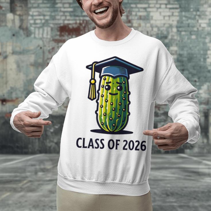 Class Of 2026 Graduation Pickle Trendy Graduate Humor Unisex Sweatshirt