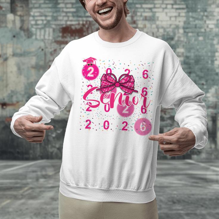 Class Of 2026 Senior Coquette Pink Bow Graduation Family Premium Tri-Blend Unisex Sweatshirt