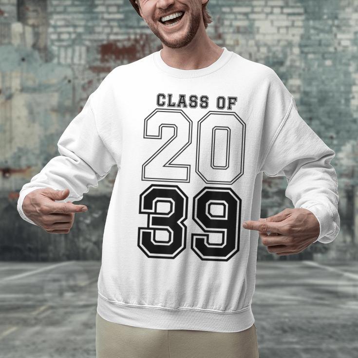 Class Of 2039 Blue Graduation Senior Student Tee Unisex Sweatshirt