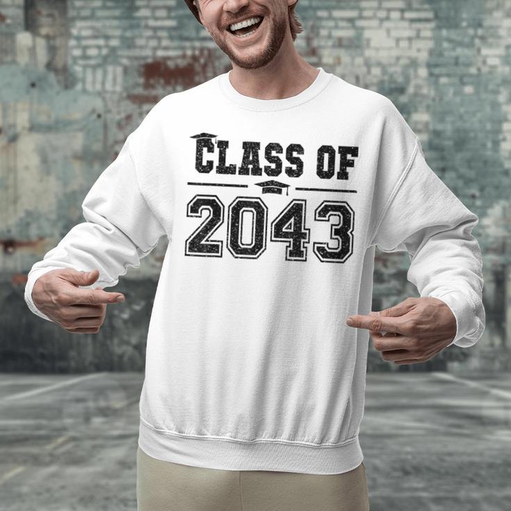 Class Of 2043 Grow With Me Graduation First Day Of School Unisex Sweatshirt