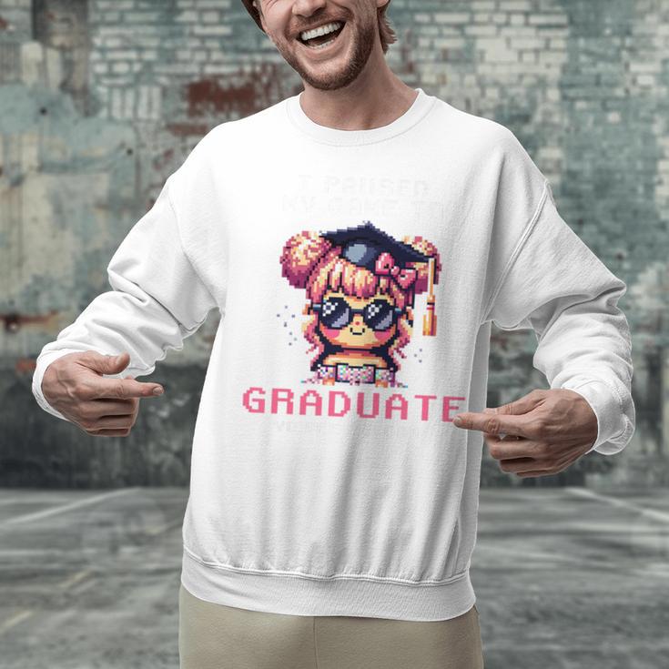 Classic I'm From The 1900s Retro Games Graduating Girl Premium Unisex Sweatshirt