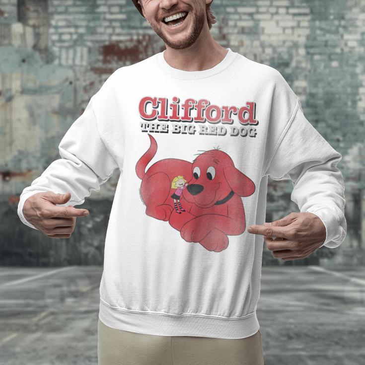 Clifford The Big Red Dog Clifford And Emily Book Cover Unisex Sweatshirt