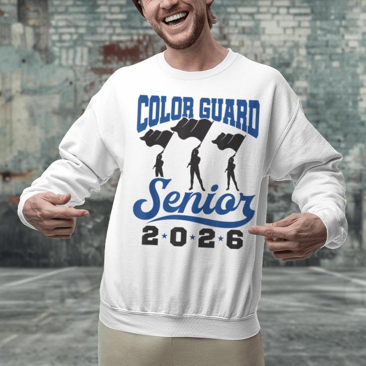 Color Guard Senior 2026 Flags Marching Band Graduation Grad Unisex Sweatshirt