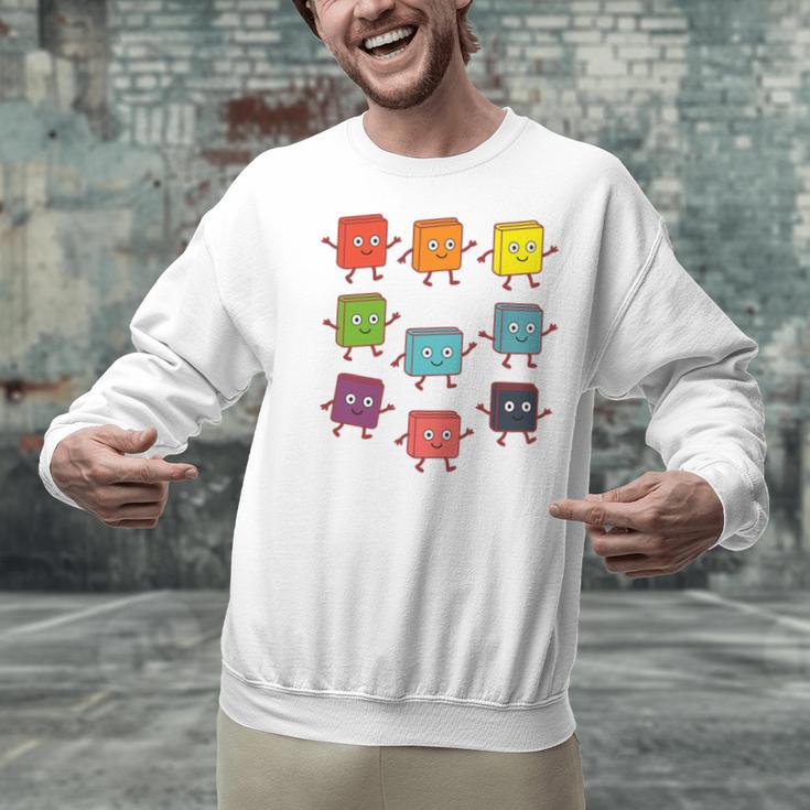 Color Our World Book Lover Reading Bookworm Reader Unisex Sweatshirt
