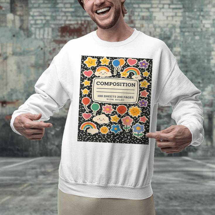 Composition Notebook Costume Teacher Matching Halloween Book Unisex Sweatshirt