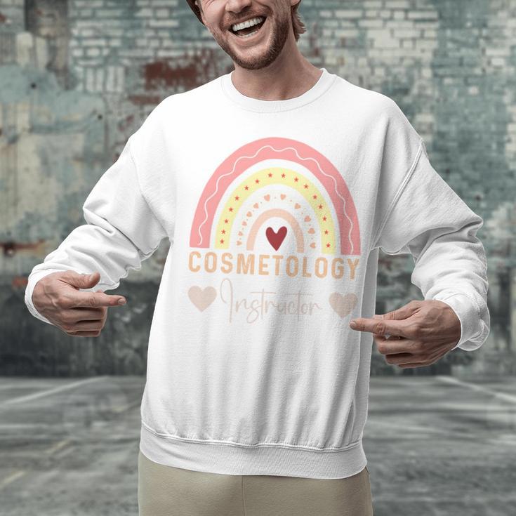 Cosmetology Instructor Cosmetologist Graduation Rainbow Unisex Sweatshirt