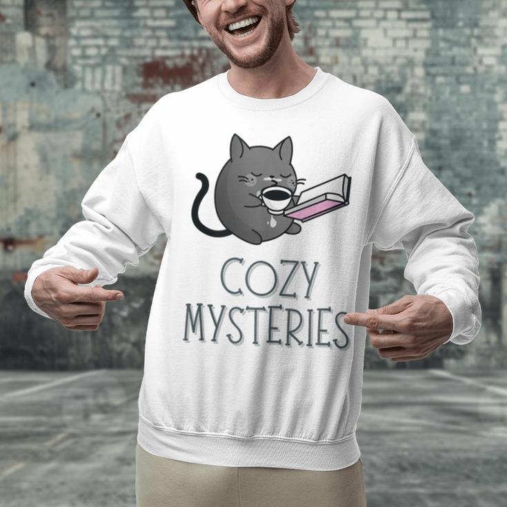 Cozy Mysteries Coffee And Novel For Book Lovers Unisex Sweatshirt Cozy Mysteries Coffee And Novel For Book Lovers Unisex Sweatshirt