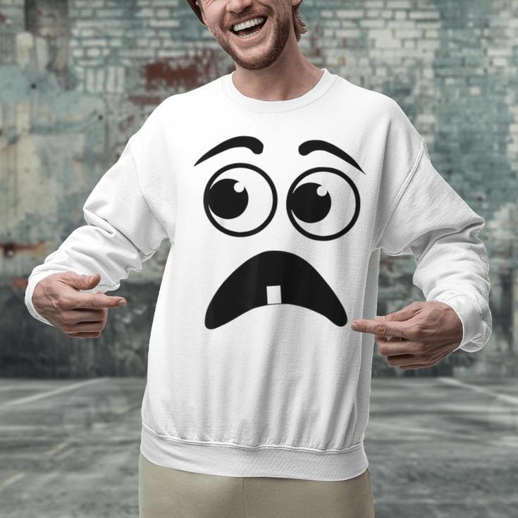 Creepy Face Carrot Halloween Book Character Costume Unisex Sweatshirt