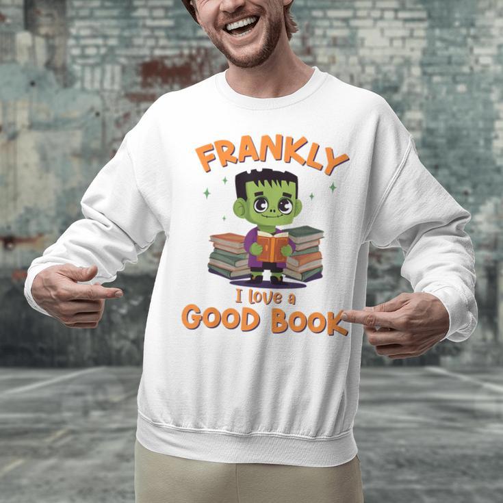 Cute Halloween Teacher Librarian Frankenstein Reading Books Unisex Sweatshirt Cute Halloween Teacher Librarian Frankenstein Reading Books Unisex Sweatshirt