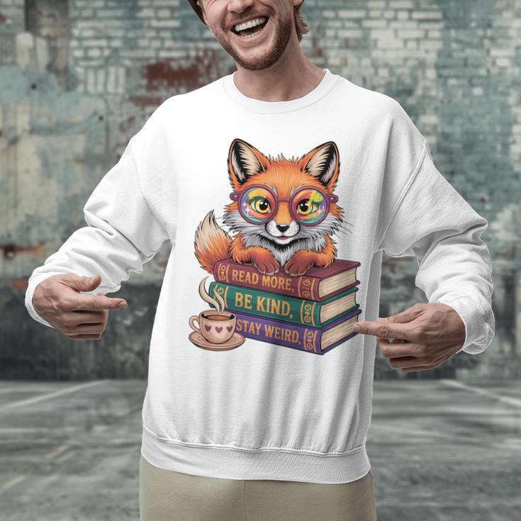 Cute Nerdy Fox Read Books Be Kind Stay Weird Book Club Premium Tri-Blend Unisex Sweatshirt Cute Nerdy Fox Read Books Be Kind Stay Weird Book Club Premium Tri-Blend Unisex Sweatshirt