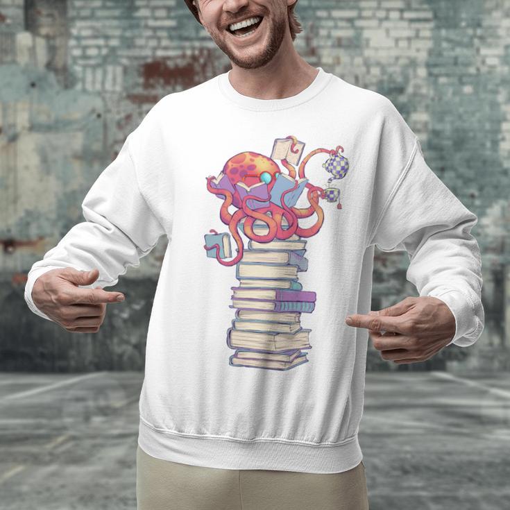 Cute Octopus Bookworm Fun Reading Tee For Book Lovers Unisex Sweatshirt Cute Octopus Bookworm Fun Reading Tee For Book Lovers Unisex Sweatshirt