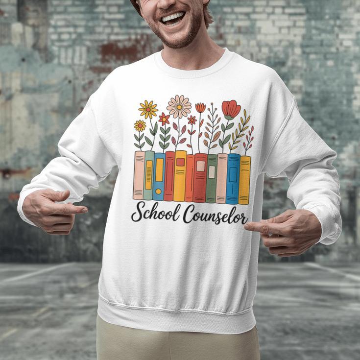 Cute Wildflower Book School Counseling Life School Counselor Unisex Sweatshirt Cute Wildflower Book School Counseling Life School Counselor Unisex Sweatshirt