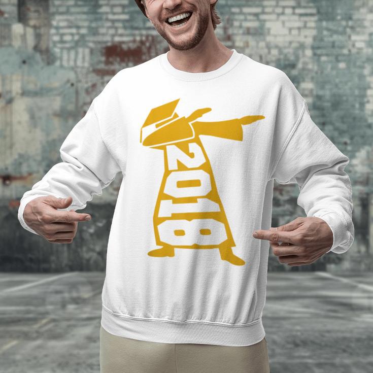 Dabbing Graduation Class Of 2018 T-Shirt School Colors Unisex Sweatshirt