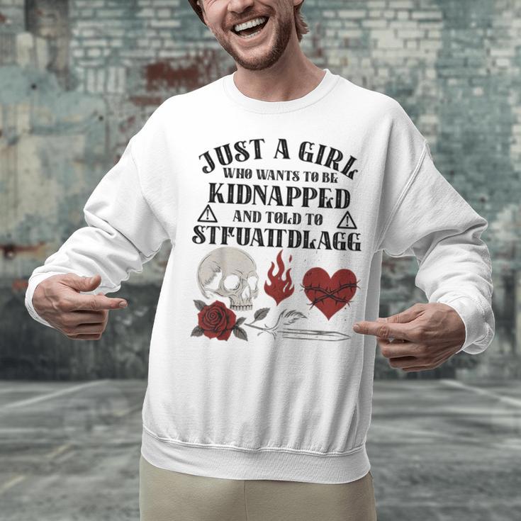 Dark Romance Smutt Book Merch Just A Good Girl STFUATTDLAGG Unisex Sweatshirt Dark Romance Smutt Book Merch Just A Good Girl STFUATTDLAGG Unisex Sweatshirt
