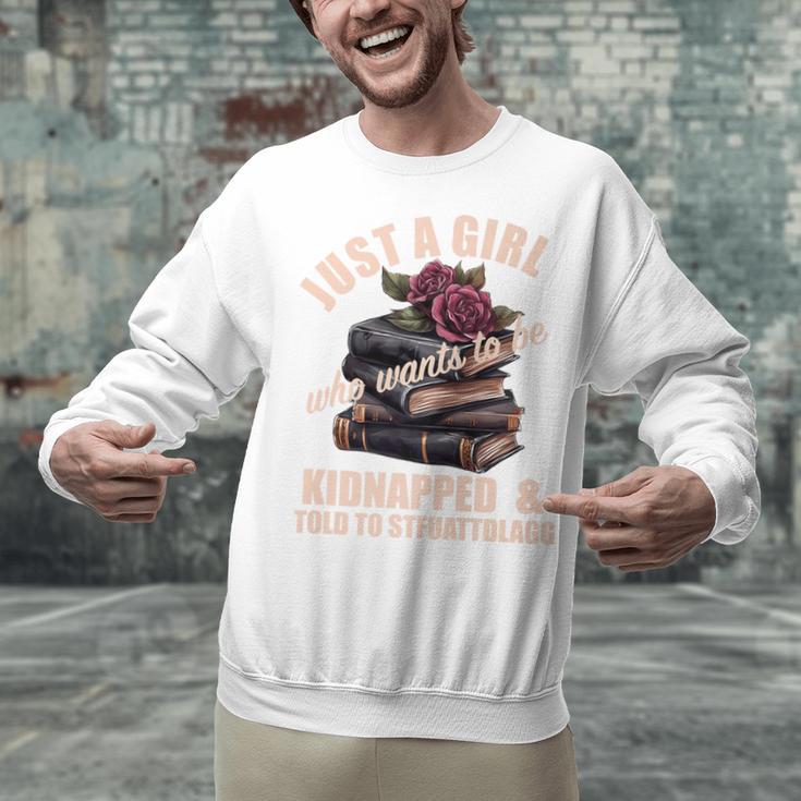 Dark Romance Women Told To STFUATTDLAGG Smutt Book Merch Premium Unisex Sweatshirt