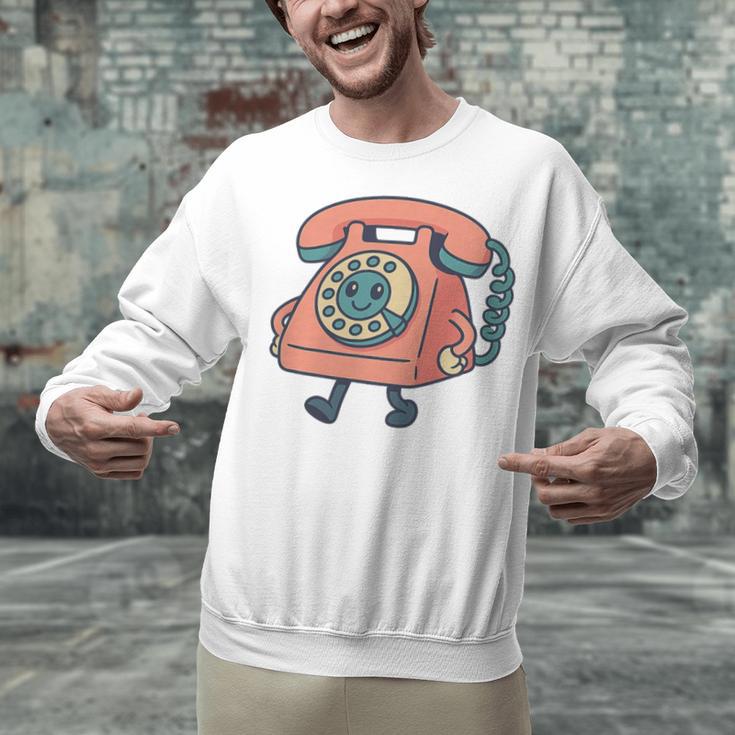 Dial It Back Retro Tech Nostalgia Vintage Premium Tri-Blend Unisex Sweatshirt