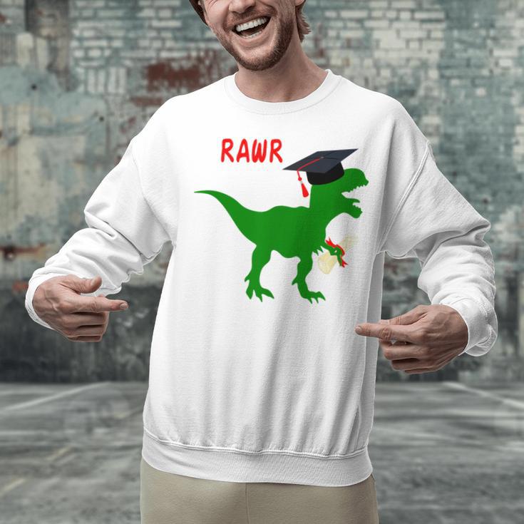 Dinosaur Rawr Diploma Graduate Graduation Unisex Sweatshirt